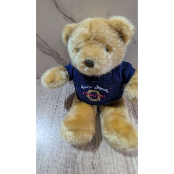 Camp Seafarer Teddy Bear In Navy Shirt Its All Greek to me 12" - Picture 5 of 7